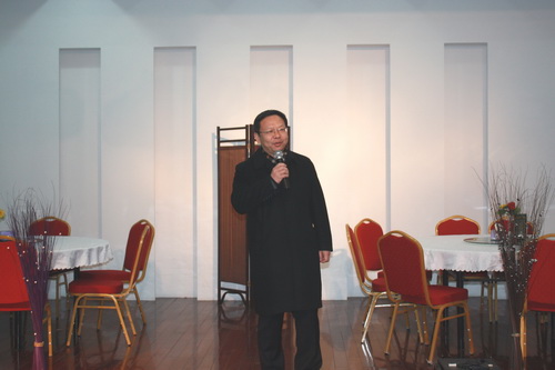 李子颖院长在职工餐厅开业仪式上讲话